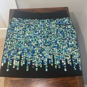 Ann Taylor Colorful Circle Mini Skirt Size 2